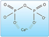 Figure 18. Pyrophosphate. Negatively charged pyrophosphate molecules bind (chelate) positively charged calcium ions.