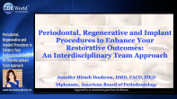 Periodontal, Regenerative and Implant Procedures to Enhance Your Restorative Outcome: An Interdisciplinary Team Approach Webinar Thumbnail