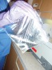 Figure 9: Zippered plastic bags are convenient for ultrasonic cleaning of prostheses.