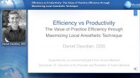 Efficiency vs Productivity: Maximizing Your Local Anesthetic Technique Webinar Thumbnail