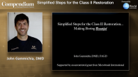 Simplified Steps for the Class II Restoration Webinar Thumbnail