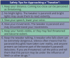Table 9 – Safety Tips