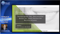 Techniques for Successful Anterior and Posterior Restorations Webinar Thumbnail