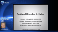 Root Canal Obturation: An Update Webinar Thumbnail