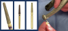 Fig 11. Z-class diamond bur adjusters. Left panel: Z-class adjuster round end (Microcopy Dental); middle panel: Alpen Speedster ZR Plus Diamond bur (Coltene Whaledent); right panel: Great White Z diamond bur FG medium (SS White); far-right panel: clinical example of adjusting a ceramic crown with a Z-class bur.