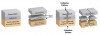 (1.) This schematic illustrates three types of breakdowns: adhesive failure (separation at the interface), cohesive failure (fracture within the material), and mixed failure (a combination of both).