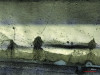 Fig 3. Crack formation in a feldspathic ceramic restoration after ultrasonic instrumentation. Laser microscopy image (×10 magnification) showing structural cracks in a fine-structure feldspathic ceramic restoration induced by cumulative ultrasonic instrumentation.